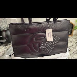 Telfar X Moose Knuckles Medium Tote Black